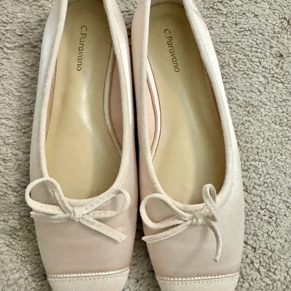 Cap-Toe Silk Ballet Flats - Picture 5 of 10